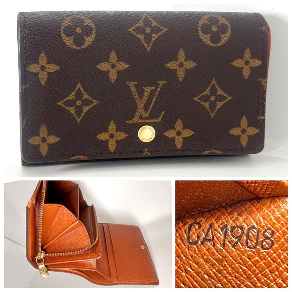 Very good condition authentic Louis Vuitton Monogram Tresor Wallet CA1908 - Picture 1 of 16